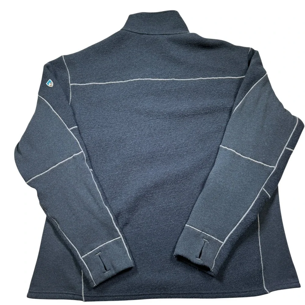 KUHL‎ Revel Quarter Zip Fleece Blue Pullover Sweater Men's XXL 2XL Outdoors